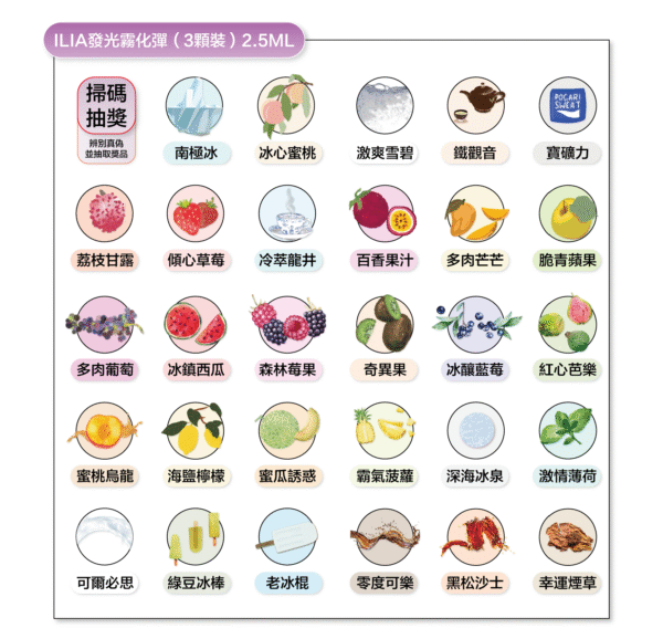 ILIA哩啞煙彈一代通用 / 3顆入 / 濃厚度的冠軍 💖【限時滿送主機活動】【煙彈裏有抽獎卡】可兌換獎品