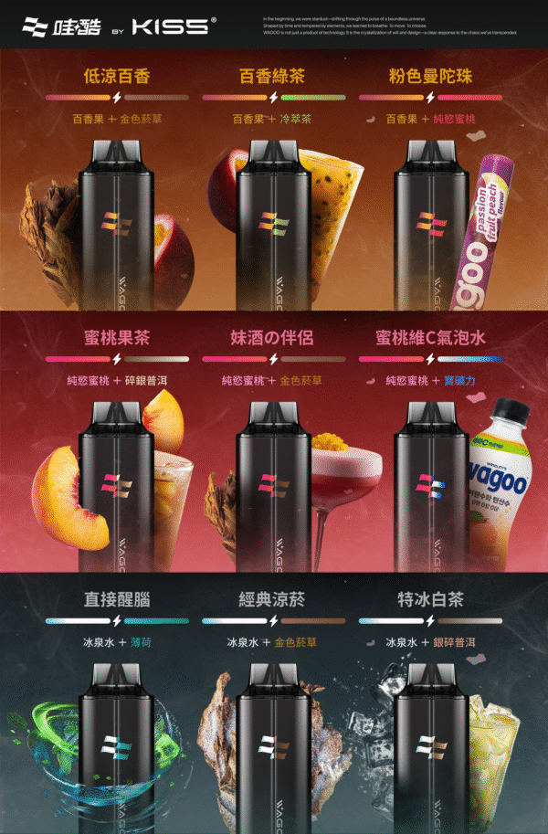 迪拜爆款【WAGOO❣️哇酷拋棄式6500口❣️】by KIS5 的高端品牌 【滿7送1請備注口味】
